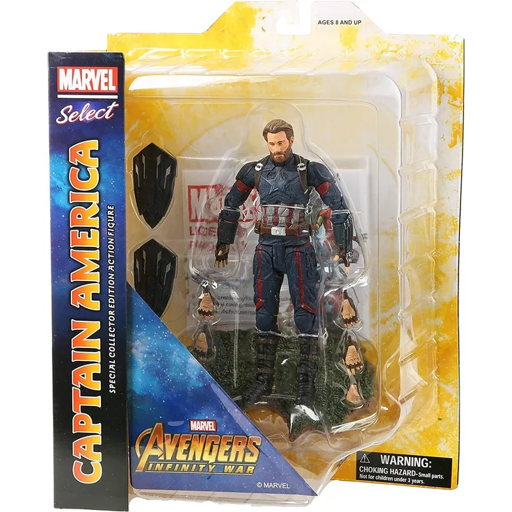Marvel Select Actionfigur: Captain America (Filmversion zu Avengers 3 Infinity War)