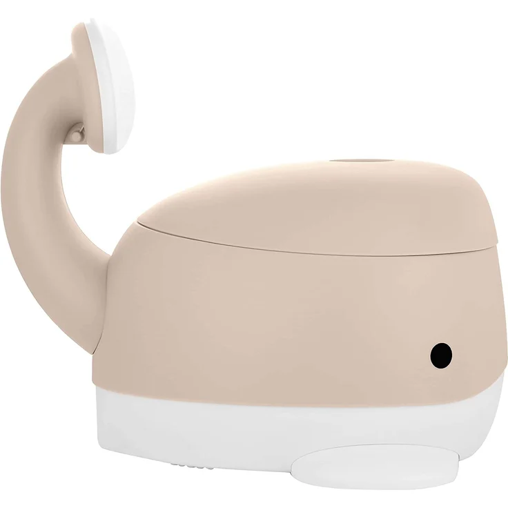 Kindsgut Kinder-Töpfchen, Babytopf WC/Klo, kinderfreundliches Wal-Design und dezente Farben, Toiletten-Training, Sand – Bild 7