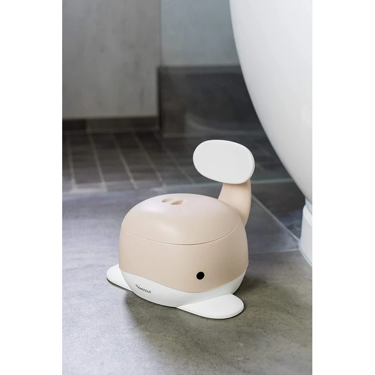 Kindsgut Kinder-Töpfchen, Babytopf WC/Klo, kinderfreundliches Wal-Design und dezente Farben, Toiletten-Training, Sand – Bild 3