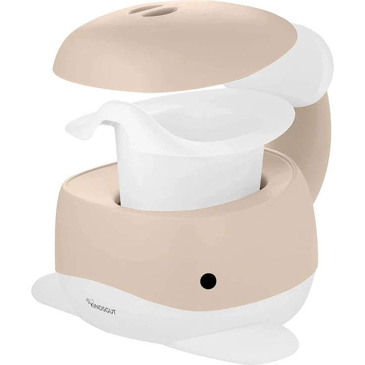 Kindsgut Kinder-Töpfchen, Babytopf WC/Klo, kinderfreundliches Wal-Design und dezente Farben, Toiletten-Training, Sand – Bild 6
