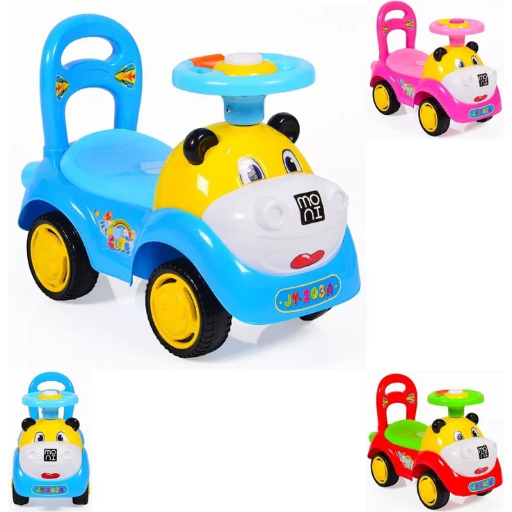 Moni - Rutschauto Super Car lustiges Design, Melodien, blau