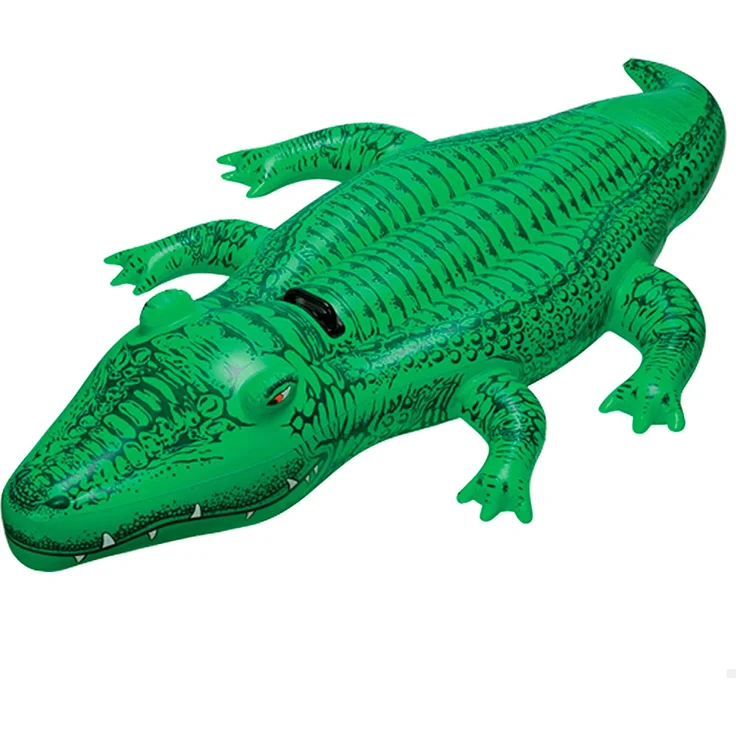 Intex 58546NP, Aufblasbares Reittier - Schwimmtier - Badetier 'Kleines Krokodil' in ca. 168 x 86 cm mit robustem Haltegriff – Bild 1