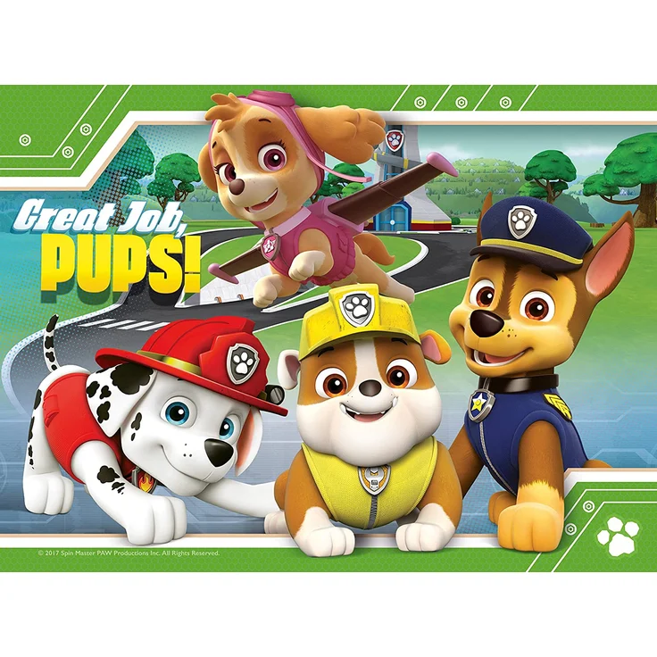 Ravensburger 06936 Paw Patrol 4 Puzzle 12/16/20/24 Teile a box-12/16/20/24, Einheitsgröße – Bild 3