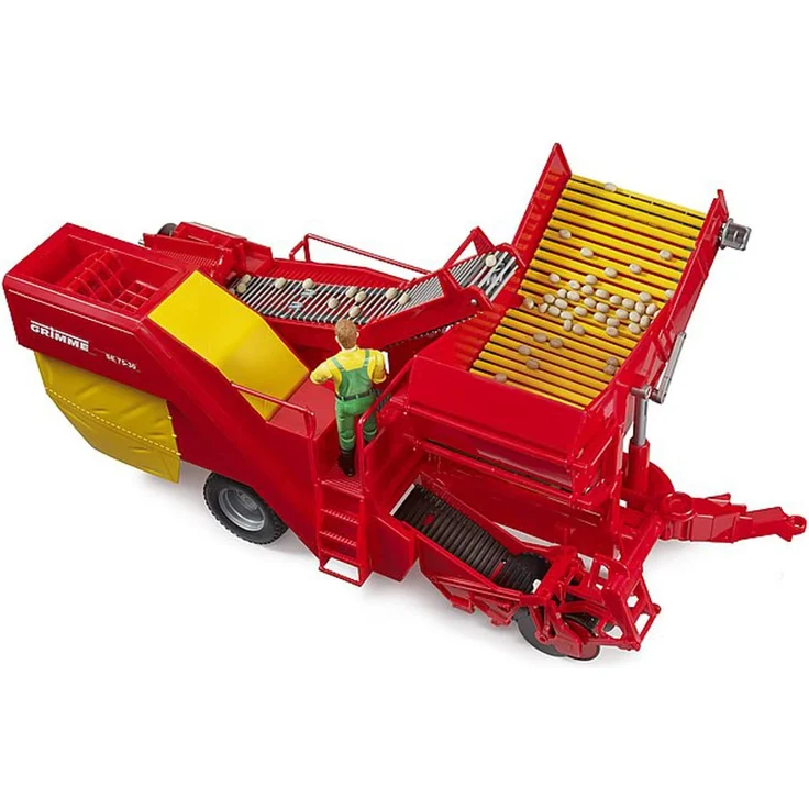 Bruder 02130 Grimme SE 75-30 Kartoffelvollernter mit 80 Kartoffelimitaten - Preisvergleich – Bild 5