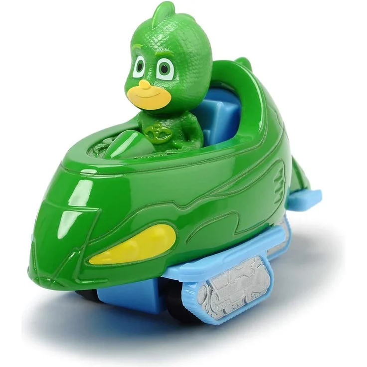 Dickie Toys PJ Masks 3-Pack Set Cars, Auto, Geschenkset bestehend aus: Cat-Car, Owl-Glider und Gekko-Mobil, 7 cm, ab 3 Jahren – Bild 3