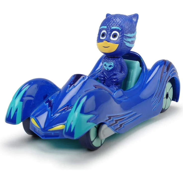 Dickie Toys PJ Masks 3-Pack Set Cars, Auto, Geschenkset bestehend aus: Cat-Car, Owl-Glider und Gekko-Mobil, 7 cm, ab 3 Jahren – Bild 2