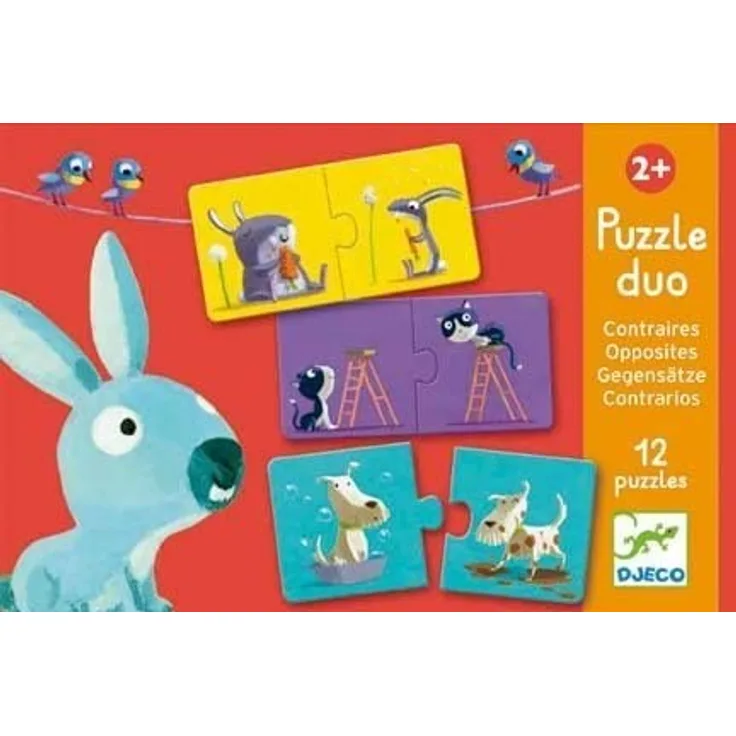 Djeco – 21041 – Puzzle Duo – Kontrast – 2 Teile