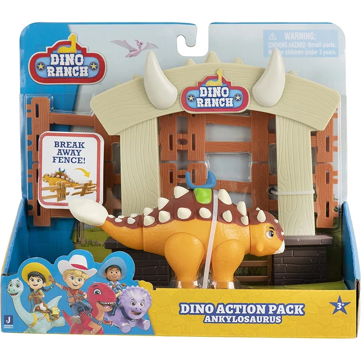 Dino Ranch DNR0021 - Dino Action Pack - Ankylosaurus, bewegliche Figuren, ab 3 Jahren – Bild 2