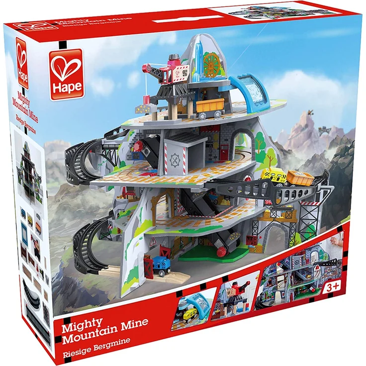Hape E3753 – Riesige Bergmine, Holzeisenbahn mit viel Zubehör, ToyAward Gewinner 2017 und Top 10 Spielzeug 2017, ab 3 Jahre - Preisvergleich – Bild 6