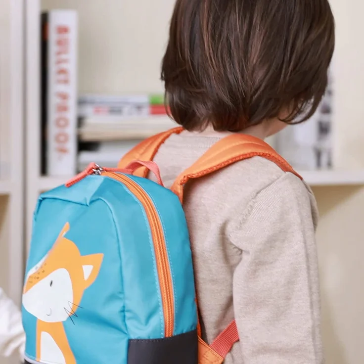 SIGIKID Mädchen und Jungen, Kinder-Rucksack Fuchs Forest, empfohlen für 2-5 Jährige, blau, 25053 – Bild 4