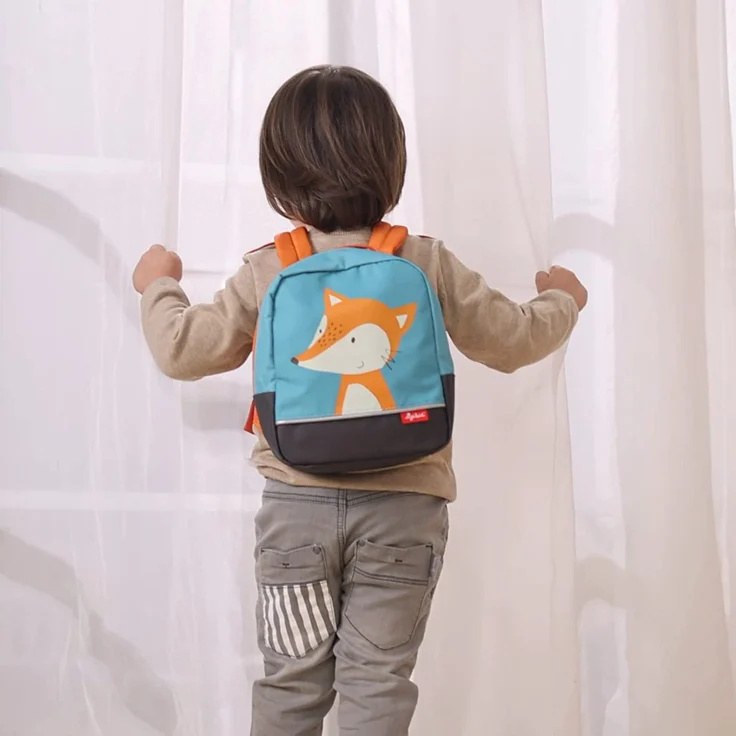 SIGIKID Mädchen und Jungen, Kinder-Rucksack Fuchs Forest, empfohlen für 2-5 Jährige, blau, 25053 – Bild 2