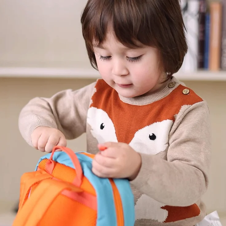 SIGIKID Mädchen und Jungen, Kinder-Rucksack Fuchs Forest, empfohlen für 2-5 Jährige, blau, 25053 – Bild 3