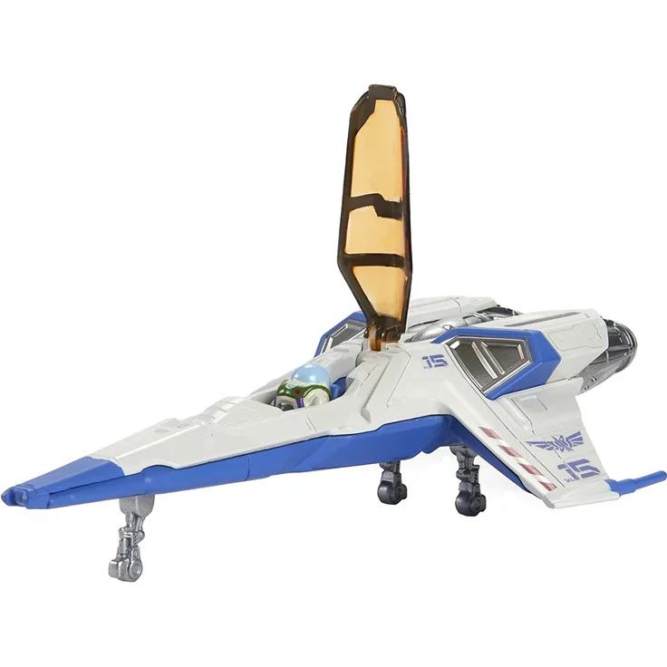 Buzz Lightyear HHJ95 - Superspeed-Serie XL-15-Raumschiff mit Buzz Lightyear-Figur, 15 cm langes Fahrzeug und 3 cm große Figur, Spielzeug für Kinder ab 4 Jahren – Bild 3