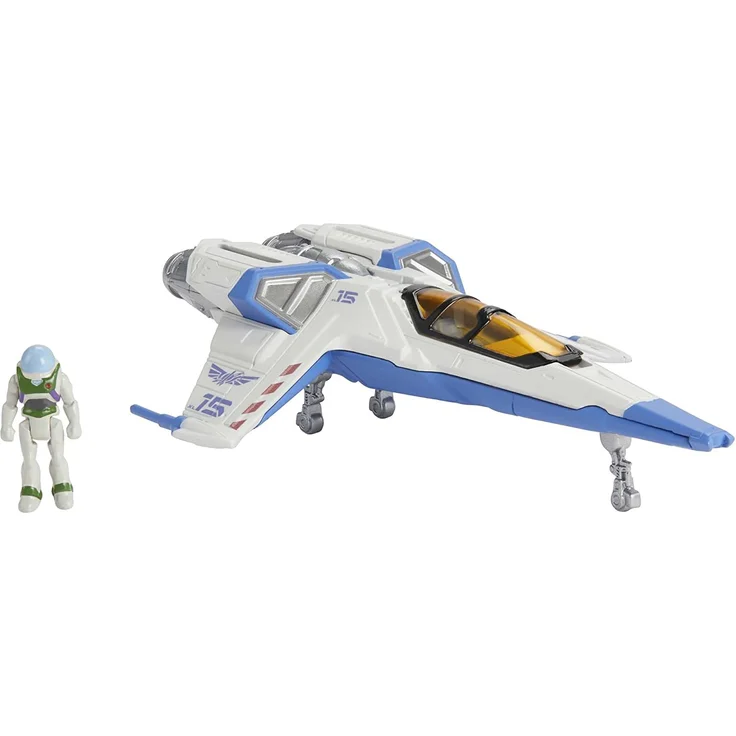 Buzz Lightyear HHJ95 - Superspeed-Serie XL-15-Raumschiff mit Buzz Lightyear-Figur, 15 cm langes Fahrzeug und 3 cm große Figur, Spielzeug für Kinder ab 4 Jahren – Bild 1