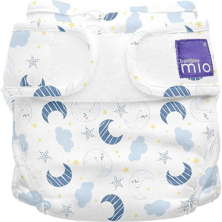 Bambino Mio, Mioduo Stoffwindel Überhose, Magischer Mond,Größe 1 (<9Kg)