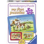 Ravensburger my first Puzzles 3 mal 6 Teile Meine Tierfreunde