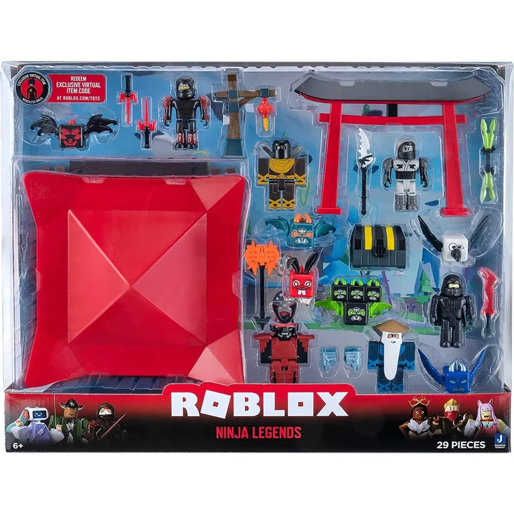 ROBLOX ROB0497 Ninja Legends Deluxe Spielset mit 6 Actionfiguren, Accessoires und exklusivem Spielcode, Spielzeug für Kinder ab 6 Jahren – Bild 2