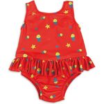 Bambinomio Baby Badeanzug mit Schwimmwindel Medium - rot - Preisvergleich