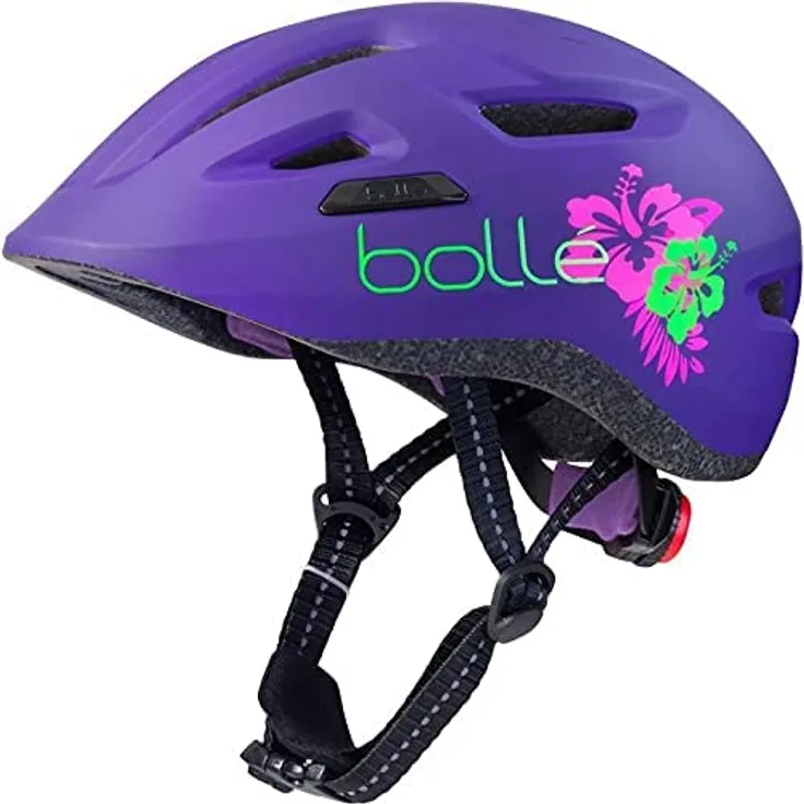 fahrradhelm Stance junior 47-51 cm violett/grün mt XS