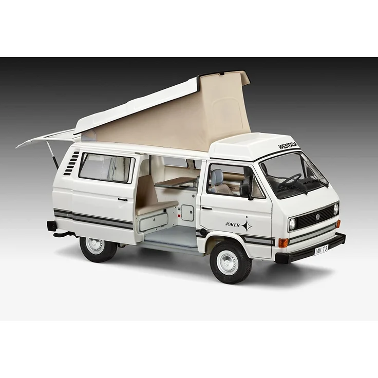 Revell Modellbausatz Auto 1:25 - Volkswagen VW T3 Bulli Camper im Maßstab 1:25, Level 3, originalgetreue Nachbildung mit vielen Details, VW Bus, 07344 – Bild 3