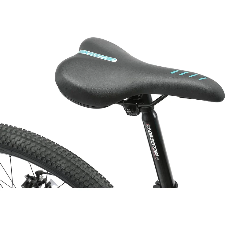 BIKESTAR Kinder Jugend Mountainbike 24 Zoll ab 8 Jahre | 21 Gang Hardtail MTB Scheibenbremse Federgabel | Schwarz – Bild 7