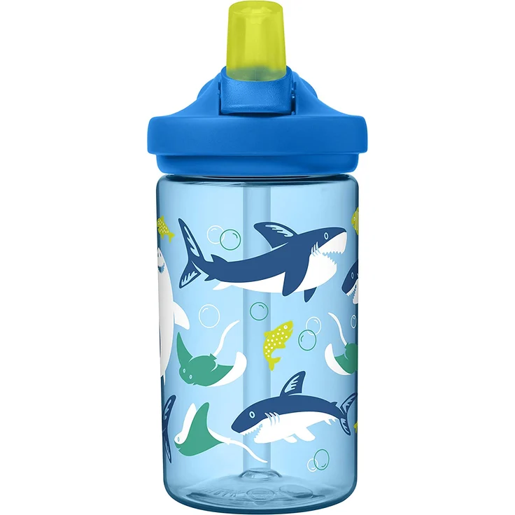 Camelbak Kids Eddy+ 0. 4l Sharks and Rays, Größe 400 ml - Becher & Trinkflaschen, Farbe Blau – Bild 2
