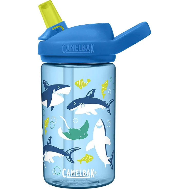 Camelbak Kids Eddy+ 0. 4l Sharks and Rays, Größe 400 ml - Becher & Trinkflaschen, Farbe Blau – Bild 1