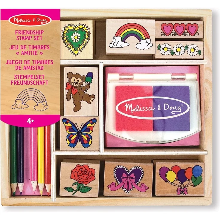Melissa & Doug Friendship Stamp Set | Arts & Crafts | Stamp Sets & Stencils | 4+ | Gift for Boy or Girl – Bild 1