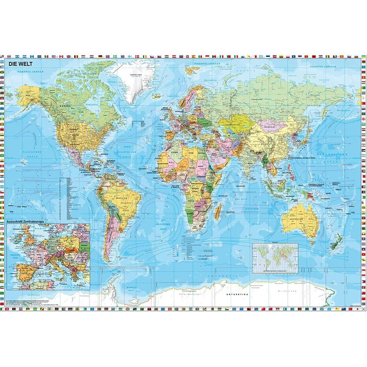 Schmidt Spiele Puzzle 58289 Die Welt, 1500 Teile Puzzle - Preisvergleich – Bild 2