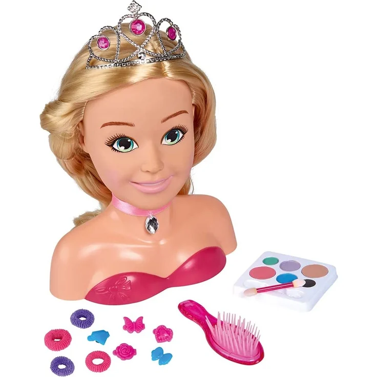 Simba 105560177 Steffi Love Girls Prinzessin Schmink-& Frisierkopf – Bild 1
