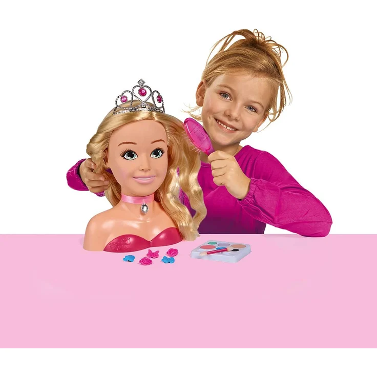 Simba 105560177 Steffi Love Girls Prinzessin Schmink-& Frisierkopf – Bild 2