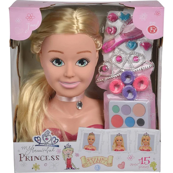 Simba 105560177 Steffi Love Girls Prinzessin Schmink-& Frisierkopf – Bild 7