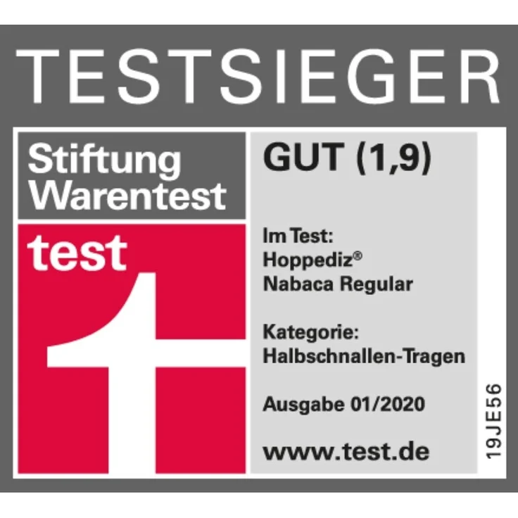 Hoppediz 'Nabaca' Babytrage Basic-Set Denim Schwarz, 2 Tragepositionen – Bild 10