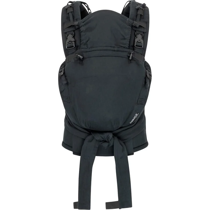 Hoppediz 'Nabaca' Babytrage Basic-Set Denim Schwarz, 2 Tragepositionen – Bild 1