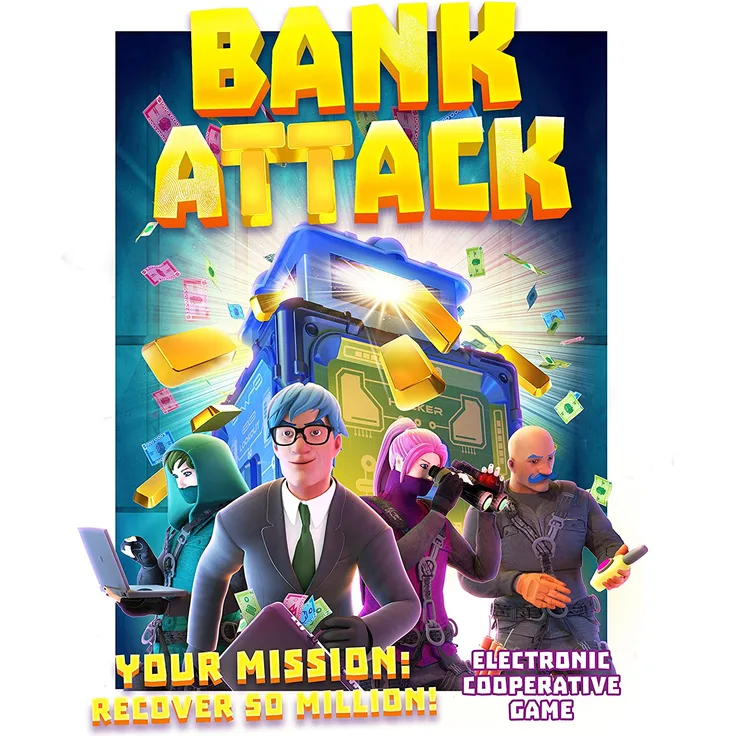 John Adams 10790 Bankangriffsspiel, Mehrfarbig