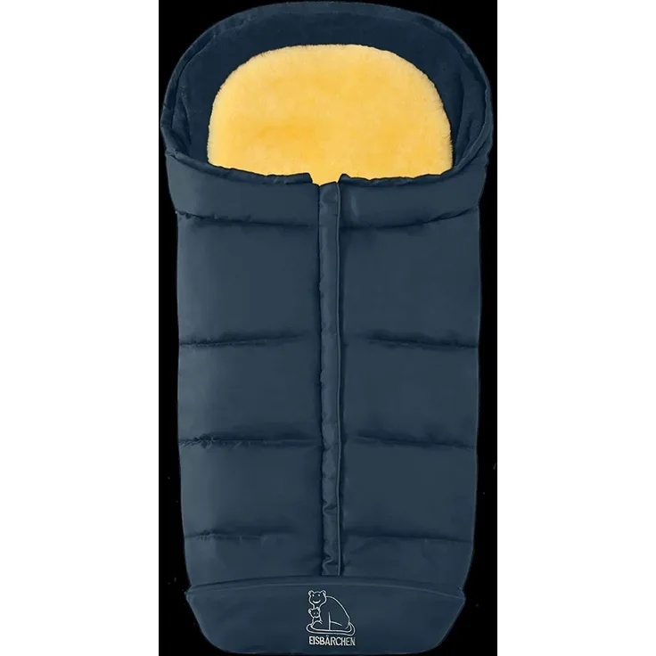 Heitmann Komfort 2-in-1-Fußsack marineblau, mit Lammfelleinlage, universell einsetzbar