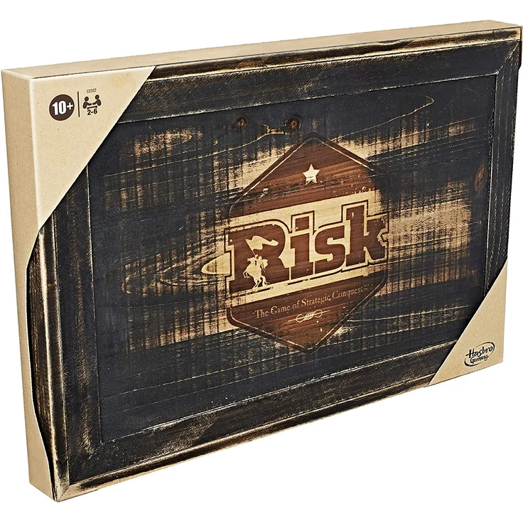 Hasbro Gaming Risiko Rustic, große Strategiespiel in Holz Edition, deutsche Sprachvariante – Bild 4