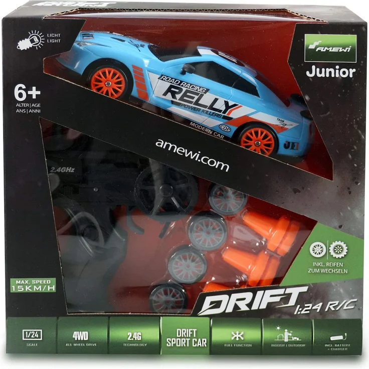 Amewi Drift Sport Auto 1:24 500 mAh 186 g – Bild 7