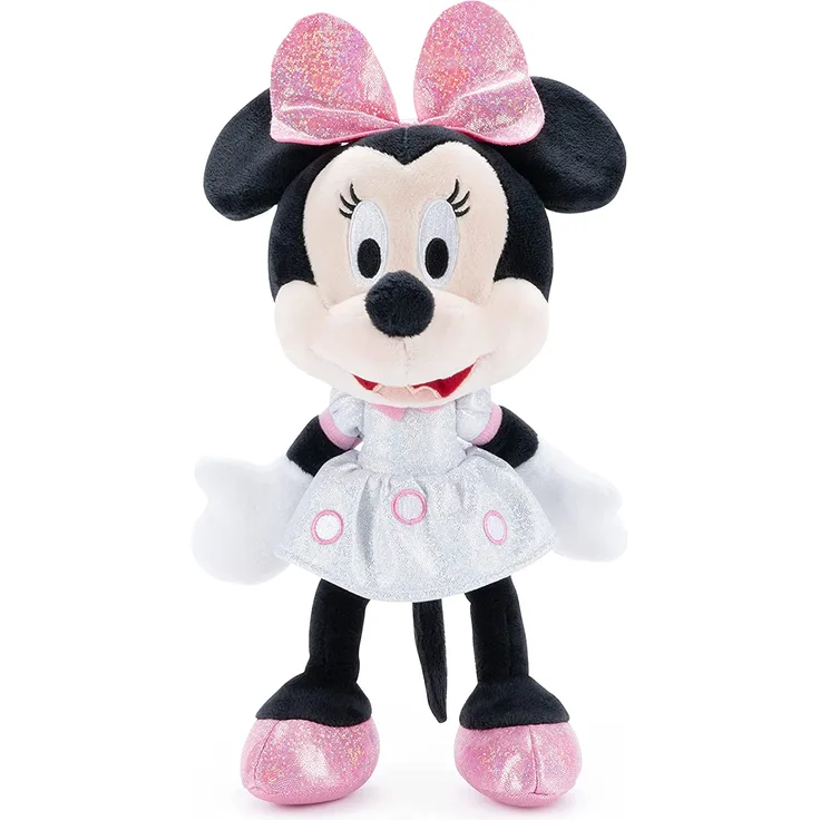 Simba Disney D100 Sparkly Minnie Mouse 25cm - Kuscheltier Plüschfigur - Jubiläumsedition