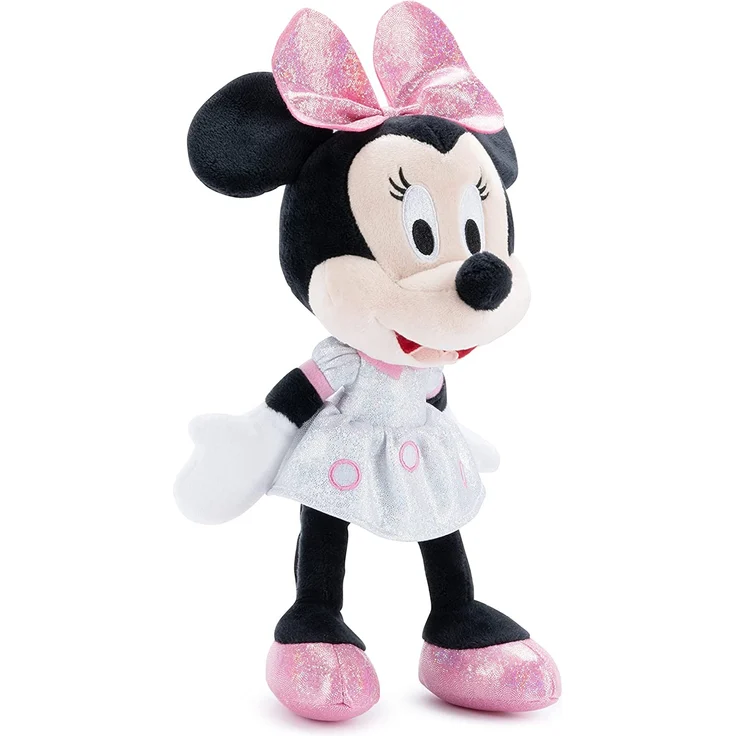 Simba Disney D100 Sparkly Minnie Mouse 25cm - Kuscheltier Plüschfigur - Jubiläumsedition – Bild 3