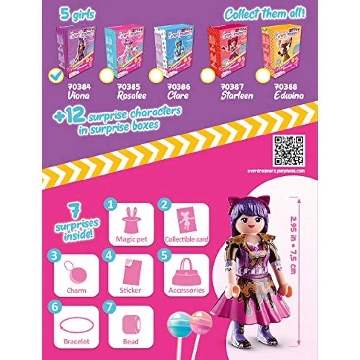 PLAYMOBIL-EverDreamerz 70384 Viona mit Schoko-Anhänger, Ab 7 Jahren – Bild 3