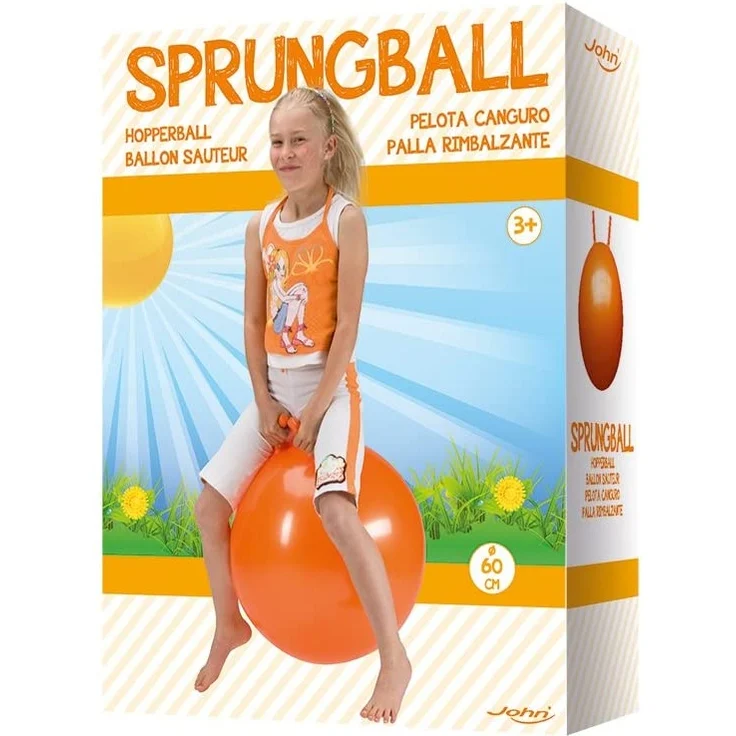 John Sprungball 60cm uni 2-fach farbig sortiert – Bild 3
