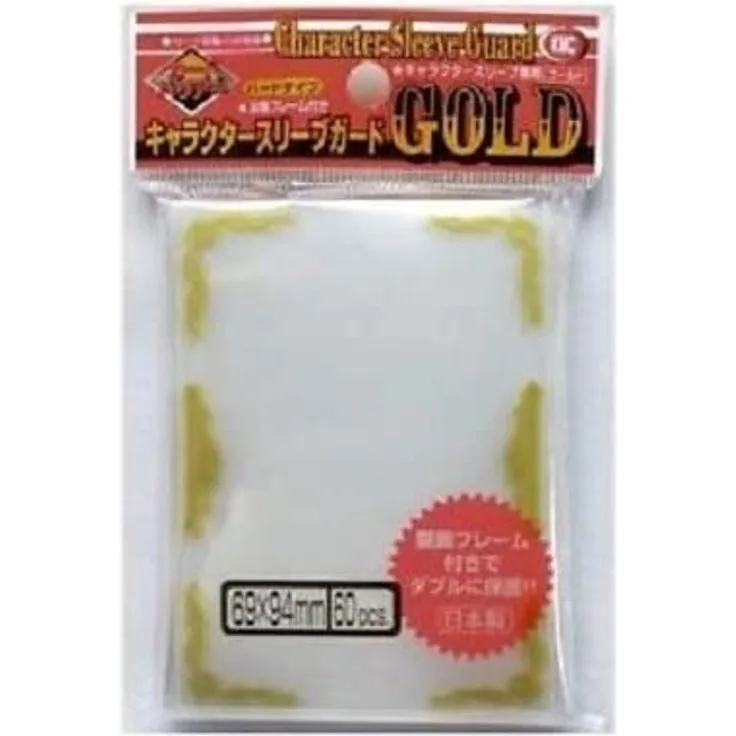 KMC Standard Sleeves - Character Guard Gold - 60 oversized Sleeves