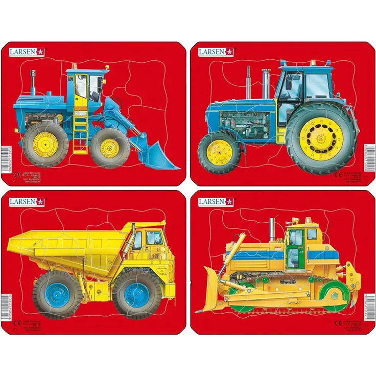 Puzzle - Baumaschinen (4er-Set Mini)