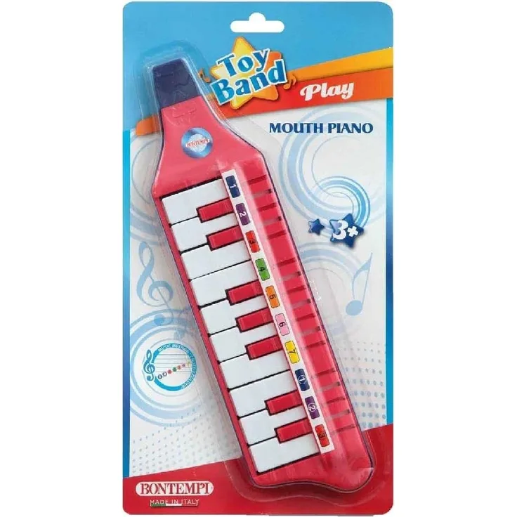 Bontempi 33 1012 Blasharmonika mit 10 Tasten (C-E). L. 310 mm