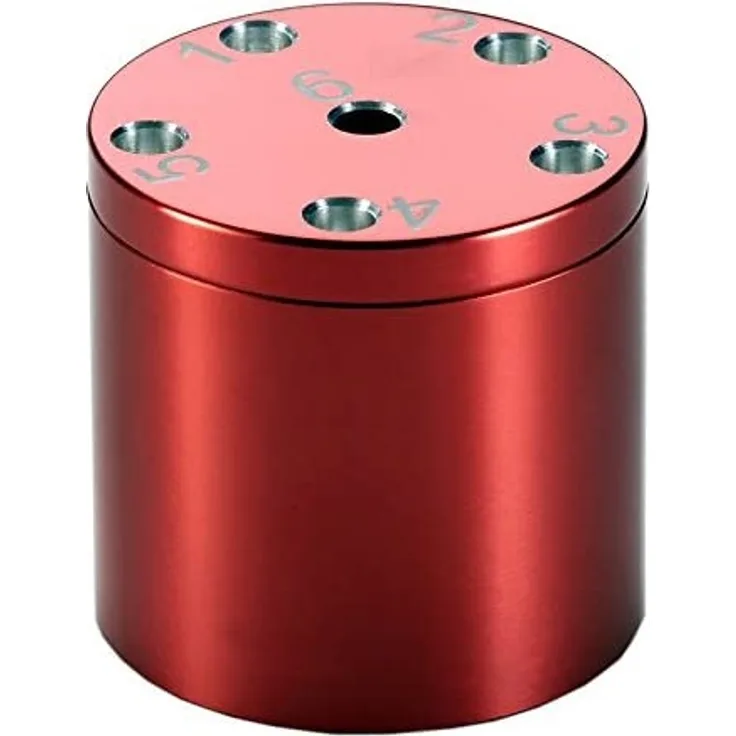 BestSaller 3004 'SUPER SIX' Aluminum, 36 Spielstäbchen & 2 Würfel, rot (1 Stück)