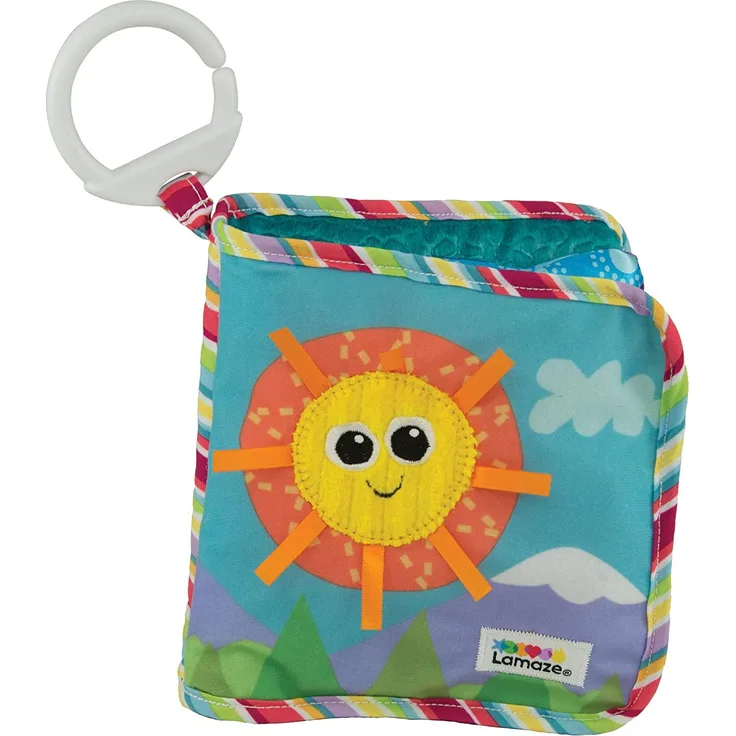 Lamaze Baby Spielzeug 'Entdeckungsbuch' Clip & Go, Hochwertiges Kleinkindspielzeug, Baby Buch Anhänger zur Stärkung der Eltern-Kind-Beziehung, ab 0 Monaten, Babybuch, Geschenke zur Geburt - Preisvergleich