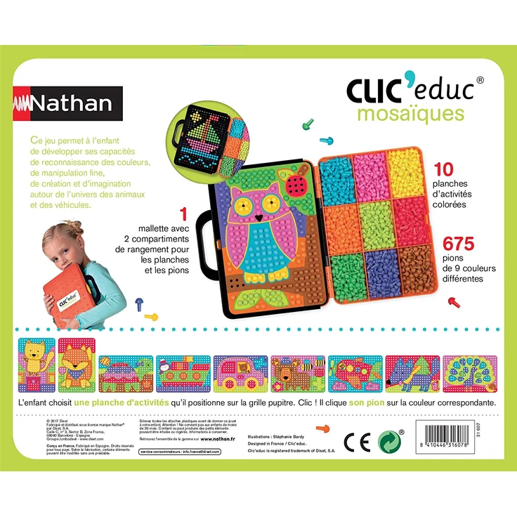 Nathan – Clic educ Mosaik – Lernspiel für Farben ab 4 Jahren – Bild 4