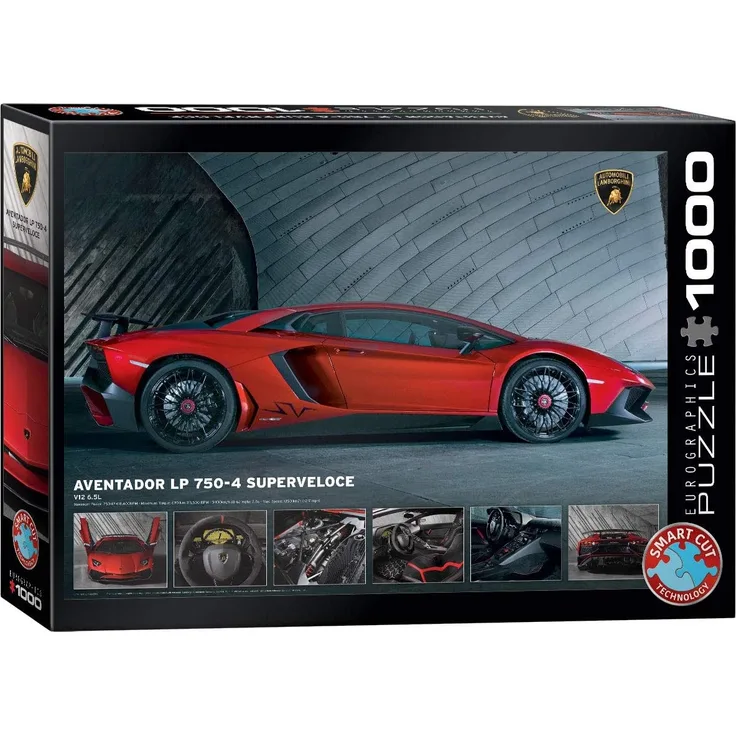 Eurographics „Lamborghini Aventador 7504 SV“ Puzzle (1.000 Teile, Mehrfarbig)