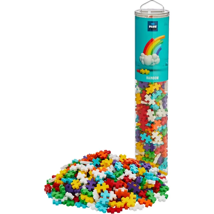 Plus-Plus Tube Mini Basic: Rainbow - 240 Bausteine